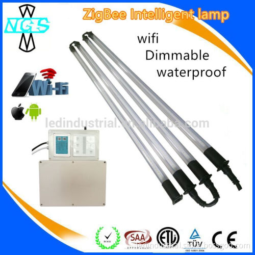 CE SAA RoHs approval led driver dimmable smart wifi bluetooth control led waterproof tube light